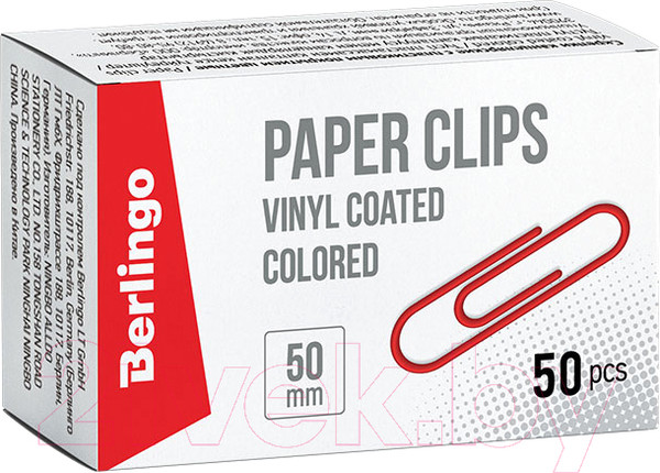Изображение товара Скрепки Berlingo BK2519 (50шт)