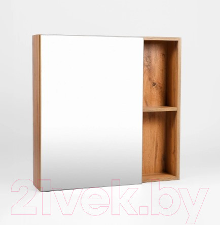 Изображение товара Шкаф с зеркалом для ванной Viant Бостон 70 / VBOS70-ZSH