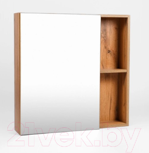 Изображение товара Шкаф с зеркалом для ванной Viant Бостон 70 / VBOS70-ZSH