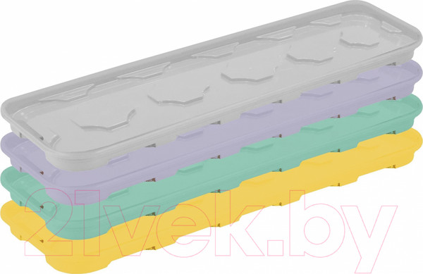 Изображение товара Поддон под кассеты для рассады Ingreen IG604810998 (200мл, 12 ячеек, микс)