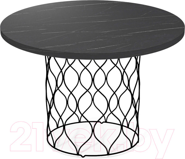 Изображение товара Журнальный столик Sheffilton SHT-TU49/TT 60 ЛДСП (черный муар/камень пьетра гриджио черный)