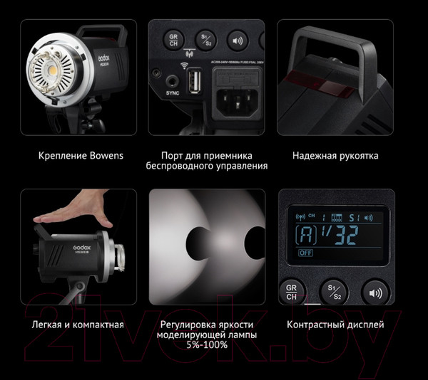Изображение товара Вспышка студийная Godox MS200V / 29930