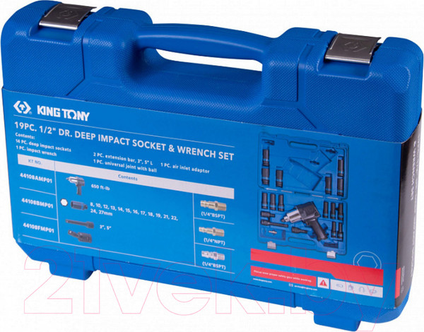 Изображение товара Пневмогайковерт King TONY 44108AMP01