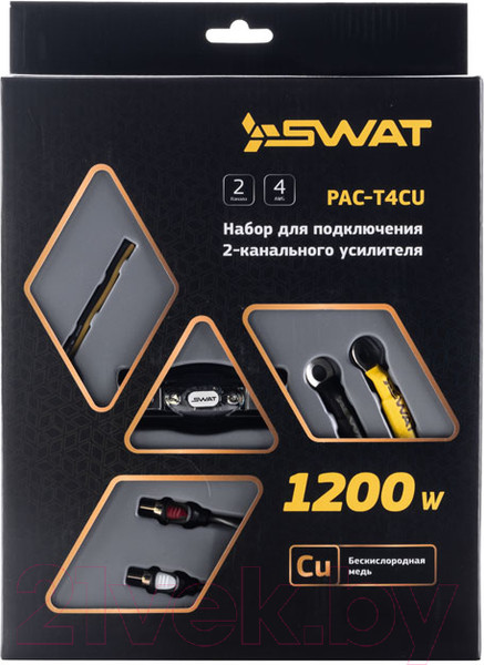 Изображение товара Набор для подключения автоакустики Swat PAC-T4CU