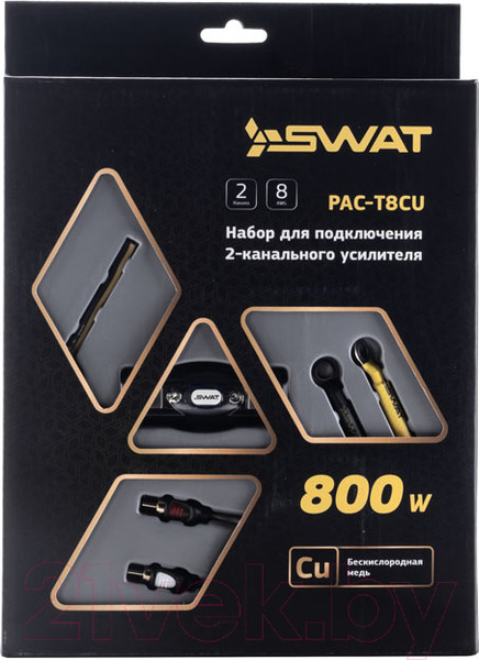 Изображение товара Набор для подключения автоакустики Swat PAC-T8CU