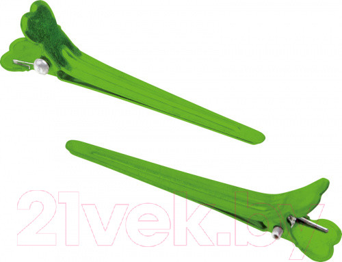 Изображение товара Набор зажимов для волос Dewal CL2415 (12шт, зеленый)