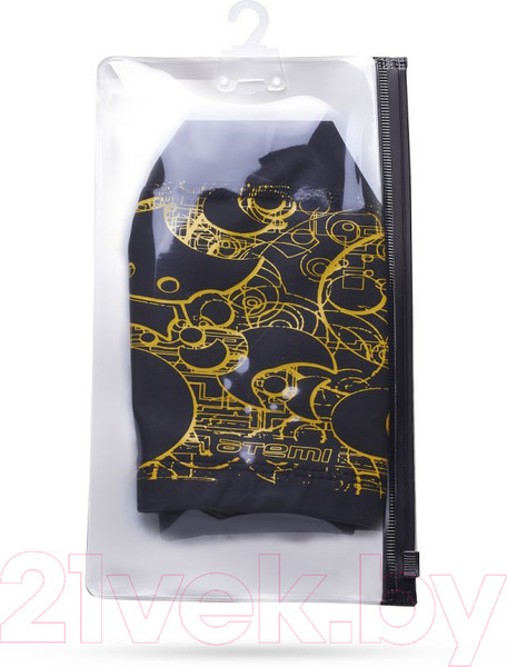 Изображение товара Шапочка для плавания Atemi PU 303 (черный/золото)