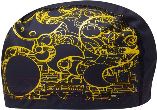 Изображение товара Шапочка для плавания Atemi PU 303 (черный/золото)