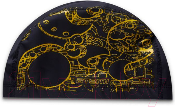 Изображение товара Шапочка для плавания Atemi PU 303 (черный/золото)