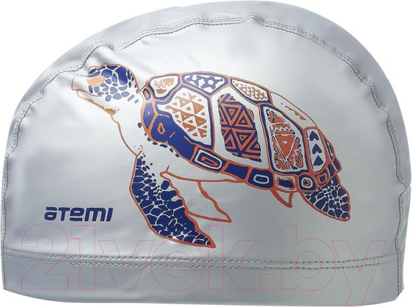 Изображение товара Шапочка для плавания Atemi PU 305 (серебристый)