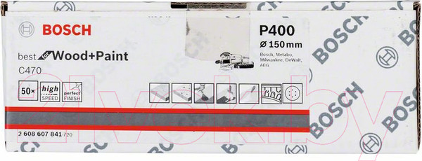 Изображение товара Набор шлифлистов Bosch 2.608.607.841 (50шт)