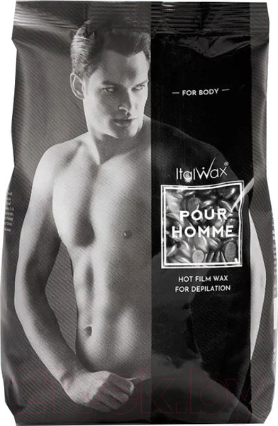 Изображение товара Воск для депиляции ItalWax Pour Homme горячий пленочный (500г)
