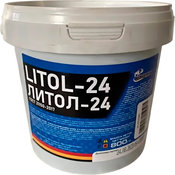 Изображение товара Смазка техническая Nordtec Литол-24 / NTLIT800 (800г)