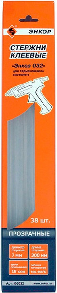 Изображение товара Клеевые стержни Энкор 032 / 505032 (38шт)