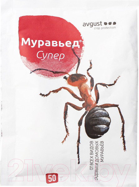 Изображение товара Инсектицид Avgust Муравьед Супер (50г)