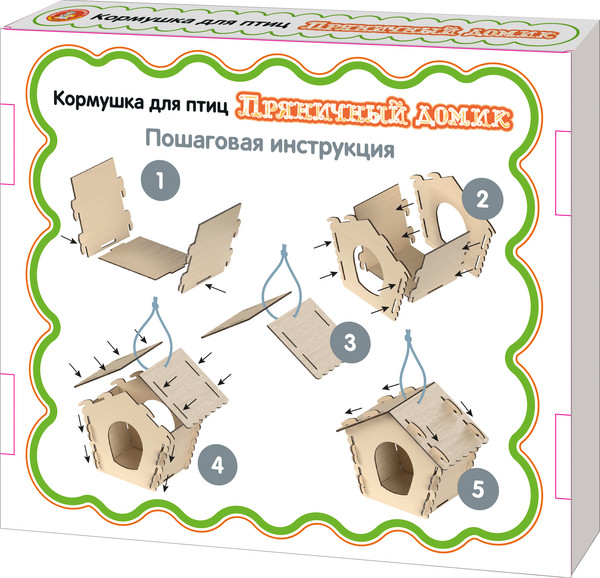 Изображение товара Набор для творчества Десятое королевство Кормушка для птиц. Пряничный домик / 04365