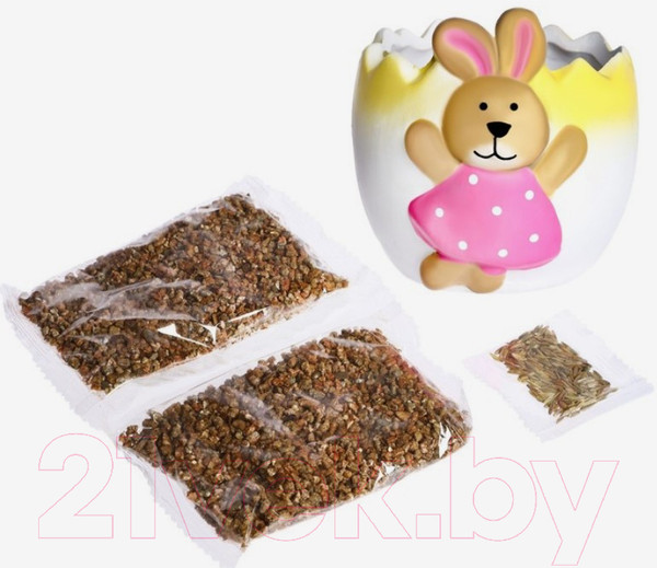 Изображение товара Набор для выращивания растений Эврики Выращиваем травку / 6911657 (зайка)