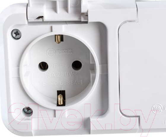 Изображение товара Розетка Makel ОП 16А IP44 / 18354 (белый)