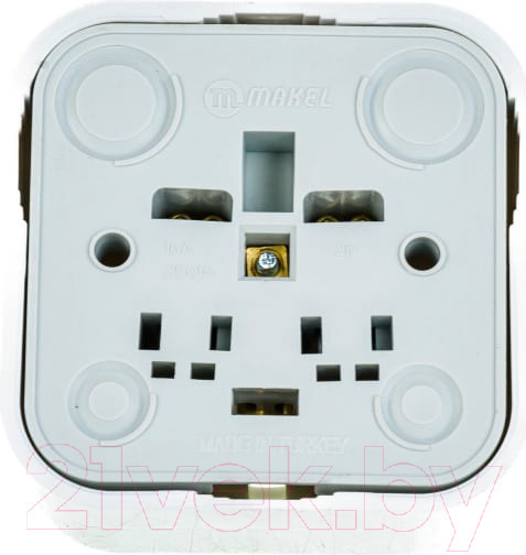 Изображение товара Розетка Makel ОП 16А IP20 / 45108 (белый)