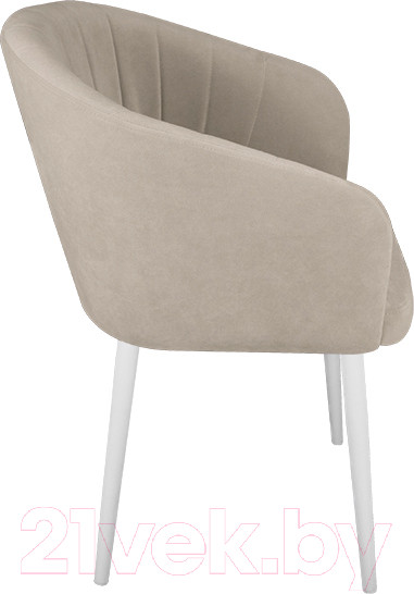 Изображение товара Стул ТриЯ Верона Т6 (белый муар/велюр D002 бежевый)