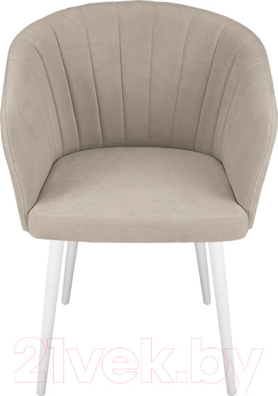 Изображение товара Стул ТриЯ Верона Т6 (белый муар/велюр D002 бежевый)