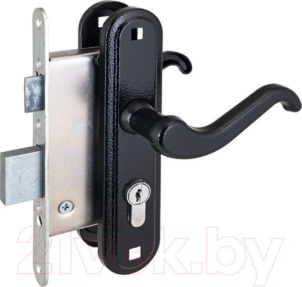 Изображение товара Замок врезной Зенит ЗВ4-3.02 (черный)