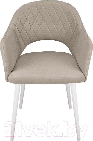 Изображение товара Стул ТриЯ София Т6 (белый муар/велюр D002 бежевый)