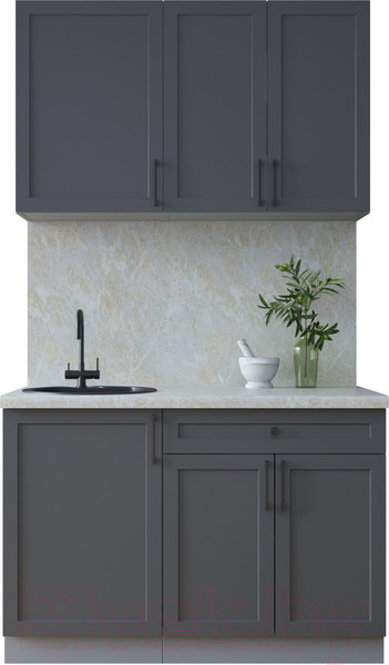 Изображение товара Кухонный гарнитур Интерлиния Тренд 1.2А (пепел/пепел/опал светлый)