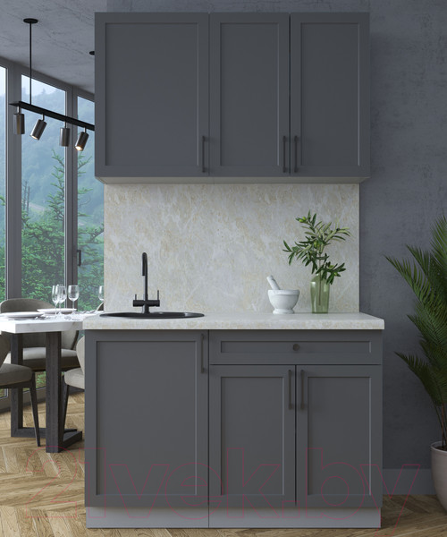 Изображение товара Кухонный гарнитур Интерлиния Тренд 1.2А (пепел/пепел/опал светлый)