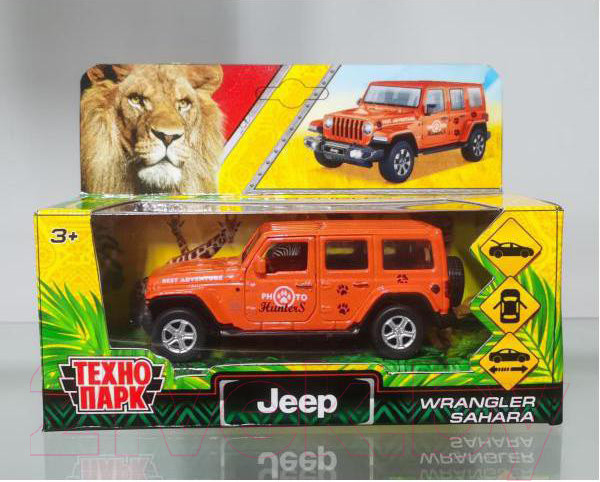 Изображение товара Автомобиль игрушечный Технопарк Jeep Wrangler Sahara Сафари / SAHARA5D-12EXP-OG
