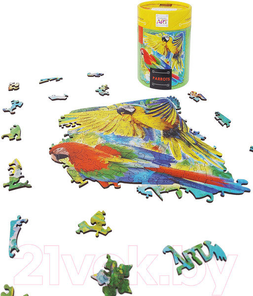 Изображение товара Пазл Нескучные игры Animal Art Попугаи / 8390/24