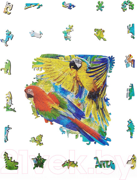 Изображение товара Пазл Нескучные игры Animal Art Попугаи / 8390/24