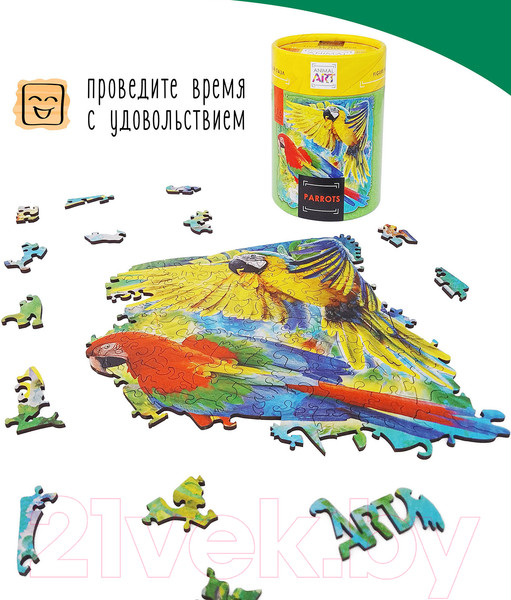 Изображение товара Пазл Нескучные игры Animal Art Попугаи / 8390/24