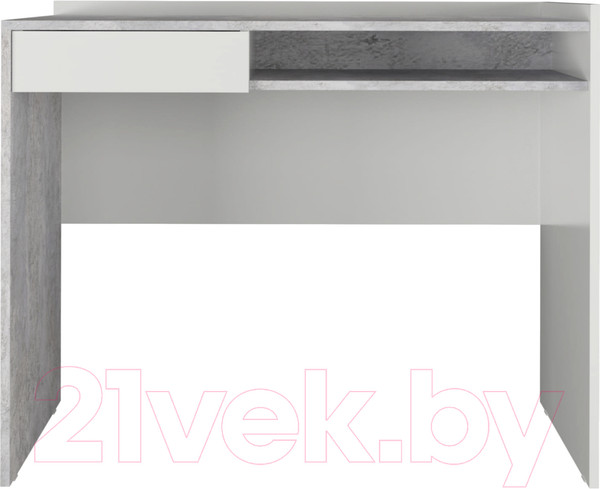 Изображение товара Письменный стол Аквилон СТК №30 (белое сияние/цемент светлый)