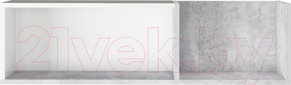 Изображение товара Полка Аквилон СТК №30 (белое сияние/цемент светлый)