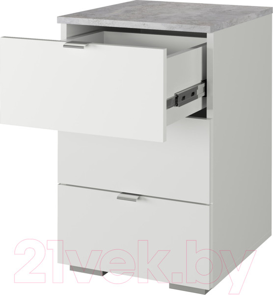 Изображение товара Тумба Аквилон СТК №30 (белое сияние/цемент светлый)