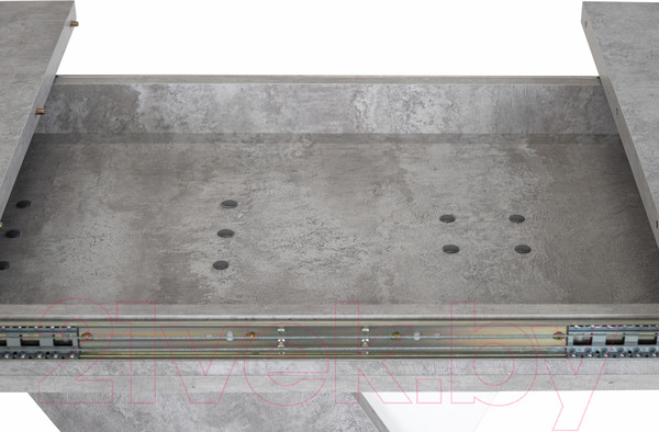 Изображение товара Обеденный стол Аквилон Аврора раздвижной (цемент светлый/белый)