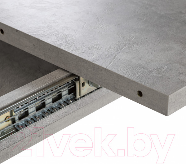 Изображение товара Обеденный стол Аквилон Аврора раздвижной (цемент светлый/белый)