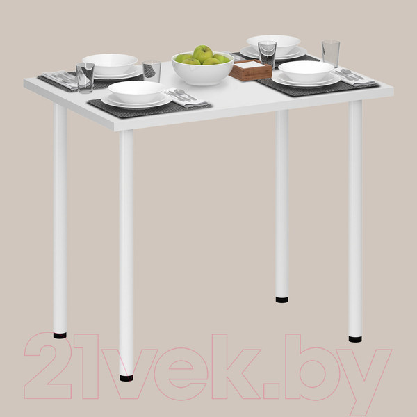 Изображение товара Обеденный стол Аквилон Лайт 1 (белый)