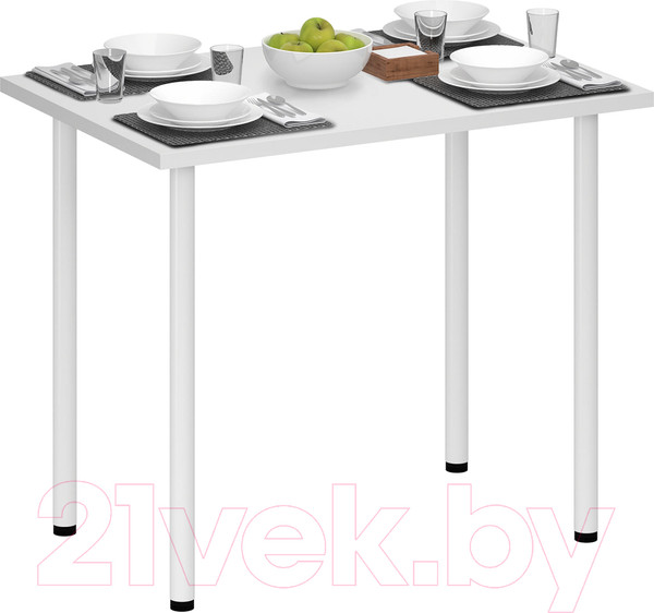 Изображение товара Обеденный стол Аквилон Лайт 1 (белый)