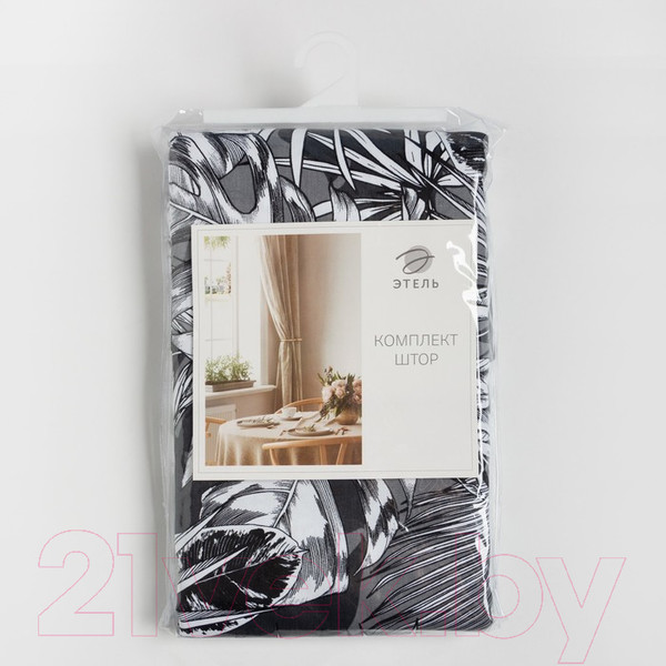 Изображение товара Комплект штор Этель Palm Leaves / 9322475 (149x180, 2шт, с подхватами)