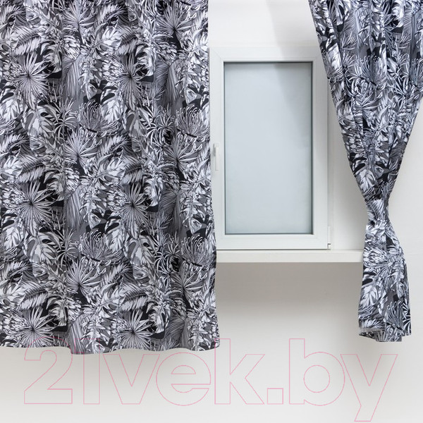 Изображение товара Комплект штор Этель Palm Leaves / 9322475 (149x180, 2шт, с подхватами)