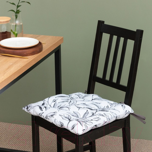 Изображение товара Подушка на стул Доляна Plant Leaves / 9322534 (42x42)