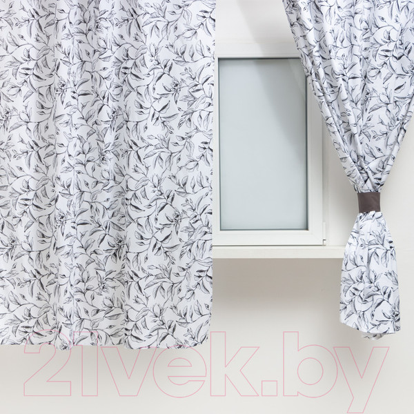 Изображение товара Комплект штор Доляна Plant Leaves / 9322533 (146x180)