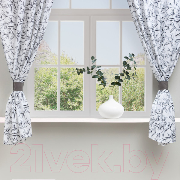 Изображение товара Комплект штор Доляна Plant Leaves / 9322533 (146x180)