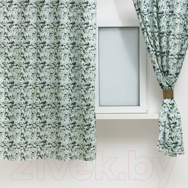 Изображение товара Комплект штор Доляна Apple Flowers / 9322508 (146x180)