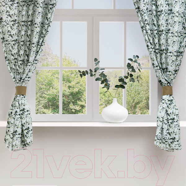 Изображение товара Комплект штор Доляна Apple Flowers / 9322508 (146x180)