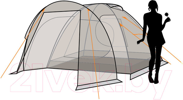 Изображение товара Палатка Canadian Camper Rino 3 (Woodland)