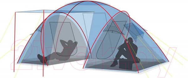 Изображение товара Палатка Canadian Camper Sana 4 (Forest)