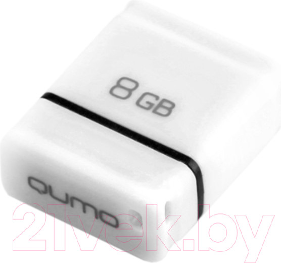 Изображение товара USB flash накопитель Qumo 2.0 8GB QM8GUD-Nano-W / Q18322